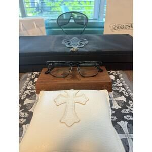 Chrome Hearts Glasses 'Slap Nuts I' Glossy Black